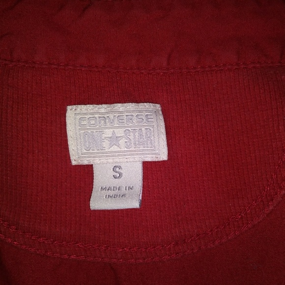 Converse Long Sleeve Red Shirt, Small - Picture 6 of 8